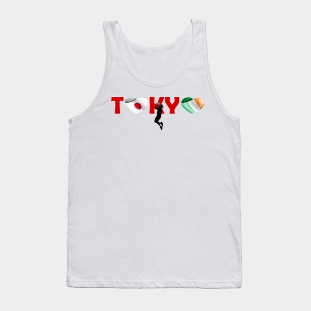 Sports games in Tokyo: Basketball team from Ireland (IE) Tank Top by ArtDesignDE